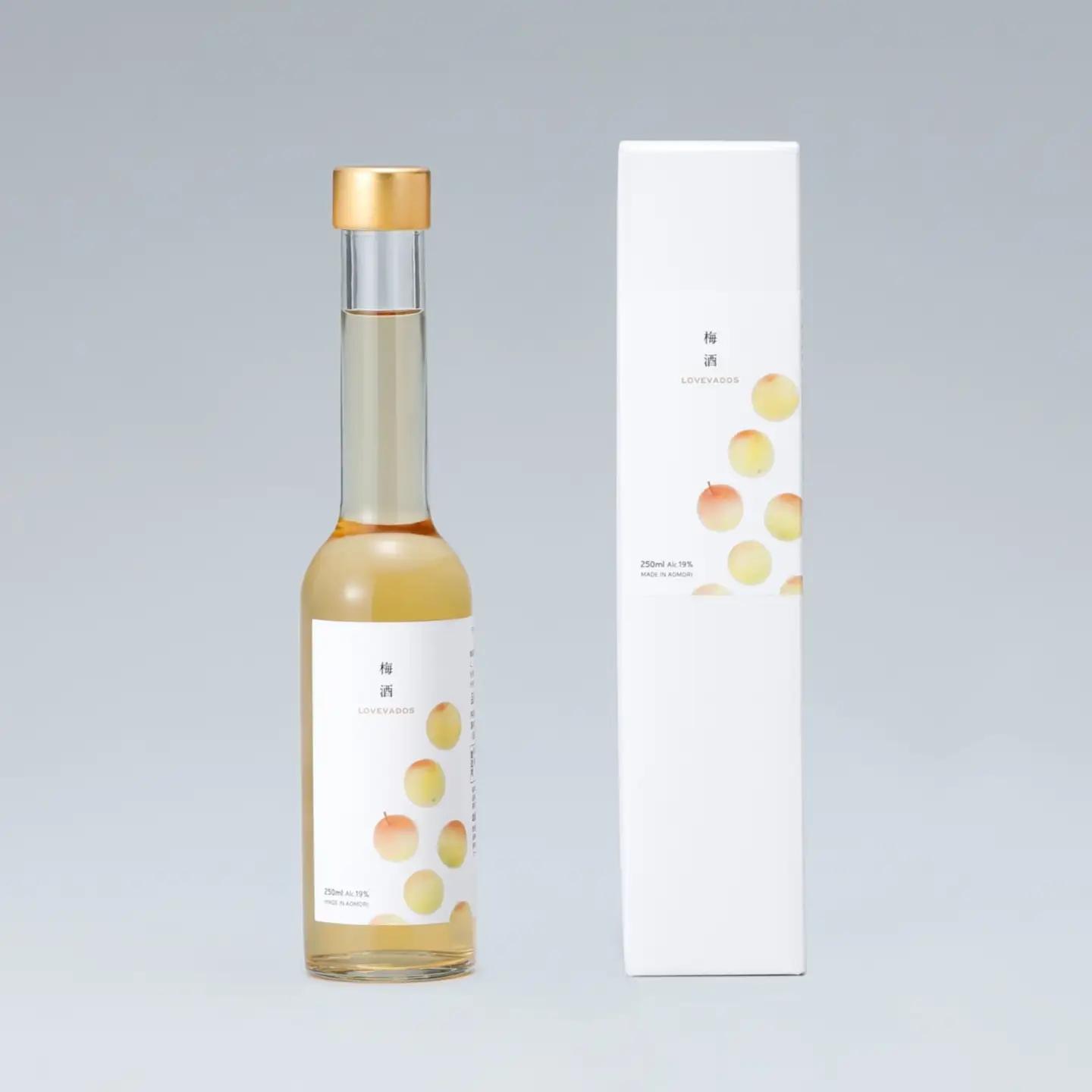 梅酒 アップルブランデー仕込み 250ml 19%（LOVEVADOS梅酒） 青森 完熟梅 りんごうめしゅ