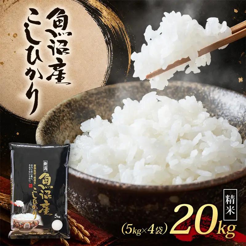 【令和8年産 先行予約】 魚沼産コシヒカリ 精米 20kg（5kg×4）