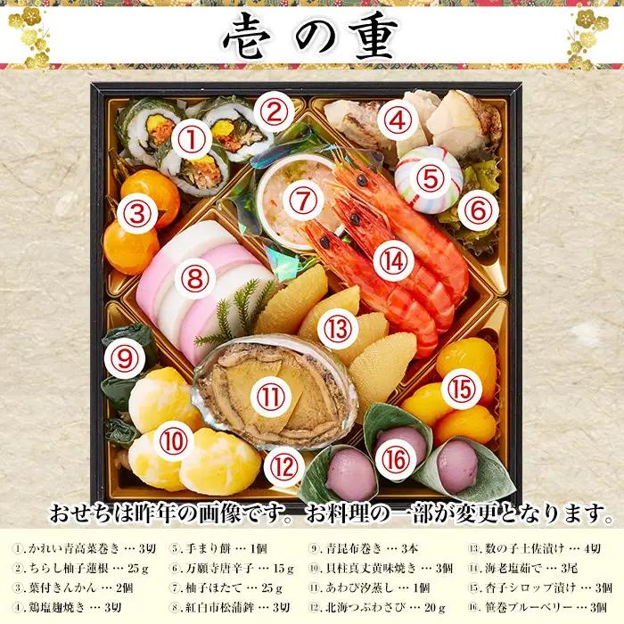 【京都岡埼・味ま野監修】花柳 約3～4人前｜京都 老舗料亭 本格おせち 人気おせち