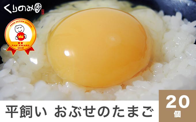 
平飼い おぶせのたまご 20個 ［くりのみ園］ 卵 玉子 生卵 鶏卵 長野県産 小布施町産 信州 ［H-59］
