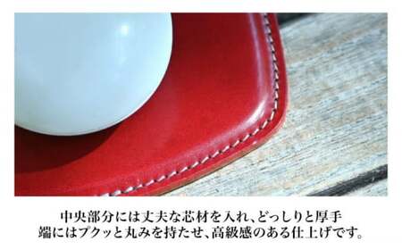 本革スリム マウスパッド コニャック(琥珀色)　滋賀県長浜市/株式会社ブラン・クチュール[AQAY104]