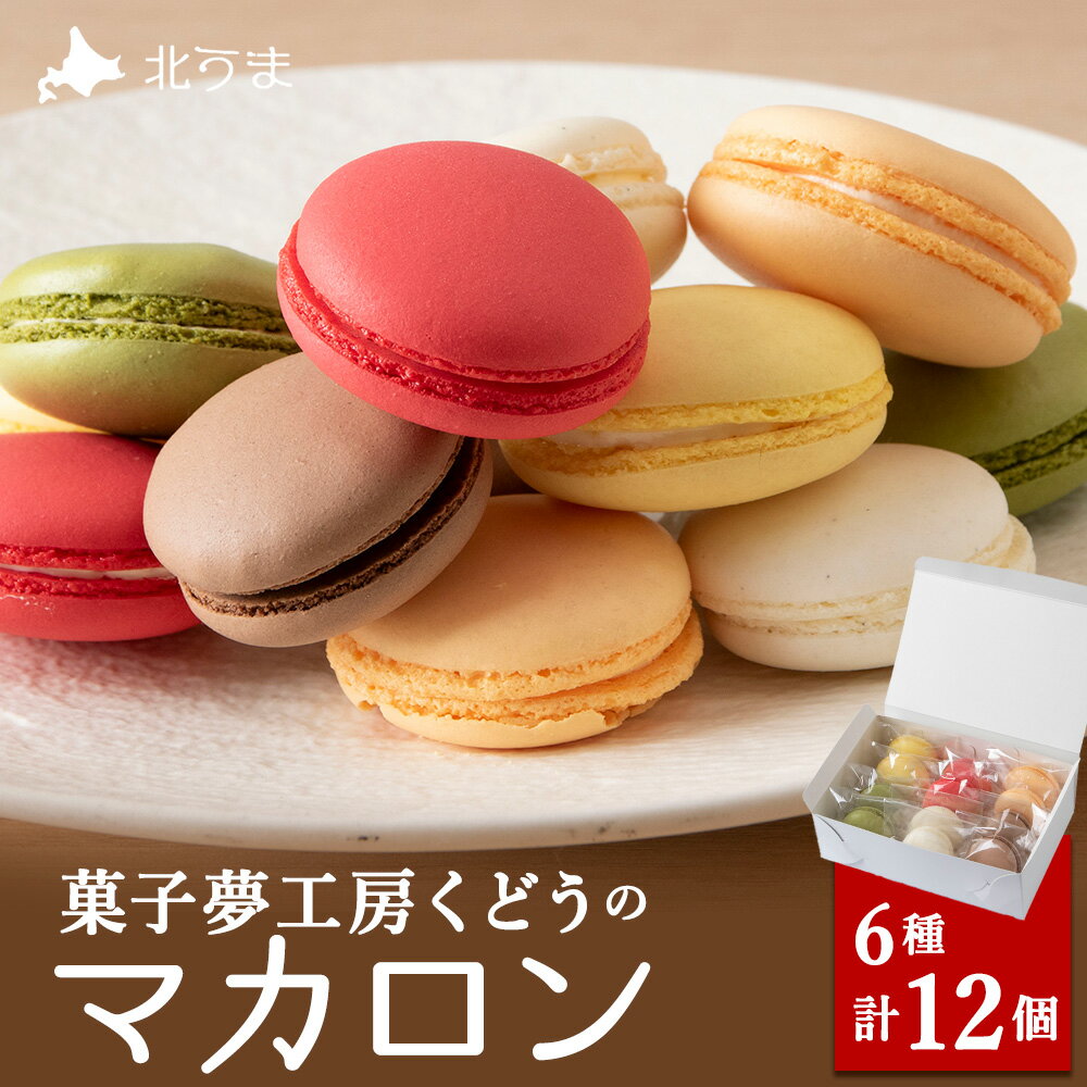 【ふるさと納税】菓子夢工房 くどうのマカロン いちご、バニラ、チョコ、抹茶、オレンジ、レモン各2、計12個マカロン お菓子 スイーツ 洋菓子 セット 北海道ふるさと納税 稚内 ふるさと納税 北海道 【配送不可地域：離島・沖縄県】