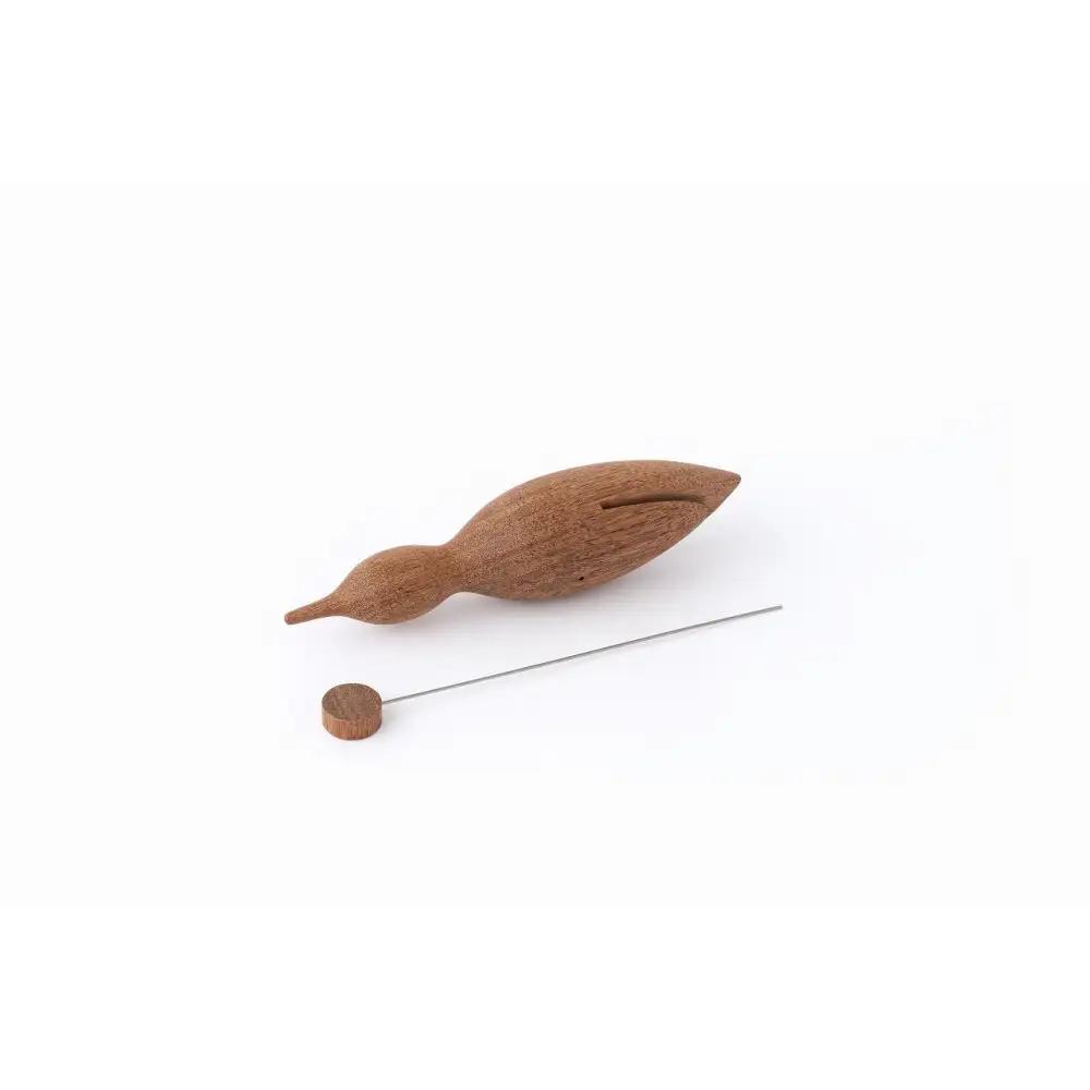 【Bubinga（ブビンガ）：あか茶】【銘木再生】幸運を運ぶ木製オブジェliving_bird 海鳥