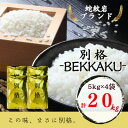 【ふるさと納税】【蛇紋岩ブランド　別格米20kg】【1394174】