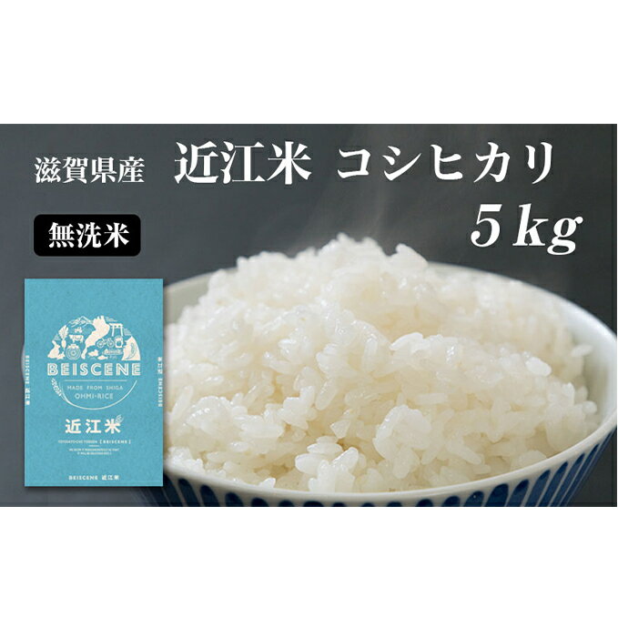 【ふるさと納税】令和7年産新米 滋賀県豊郷町産　近江米 コシヒカリ　無洗米　5kg お米 　お届け：2025年10月より順次出荷開始