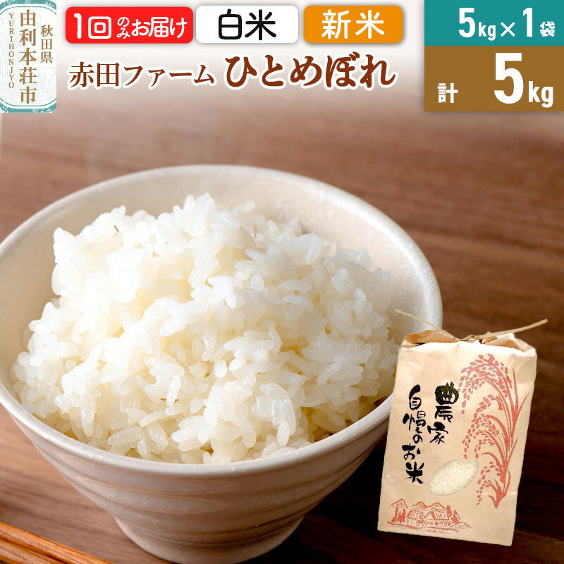 【ふるさと納税】令和7年産 【 白米 】 秋田県産ひとめぼれ5kg