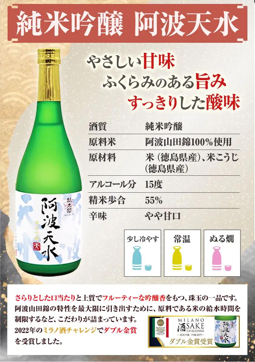 阿波天水 純米吟醸 720ml 日新酒類株式会社