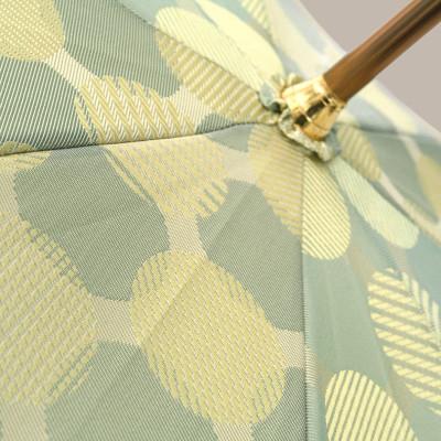 ふるさと納税 都留市 晴雨兼用婦人長傘　ノルディック　ドットコラージュ　グリーン |  | 02
