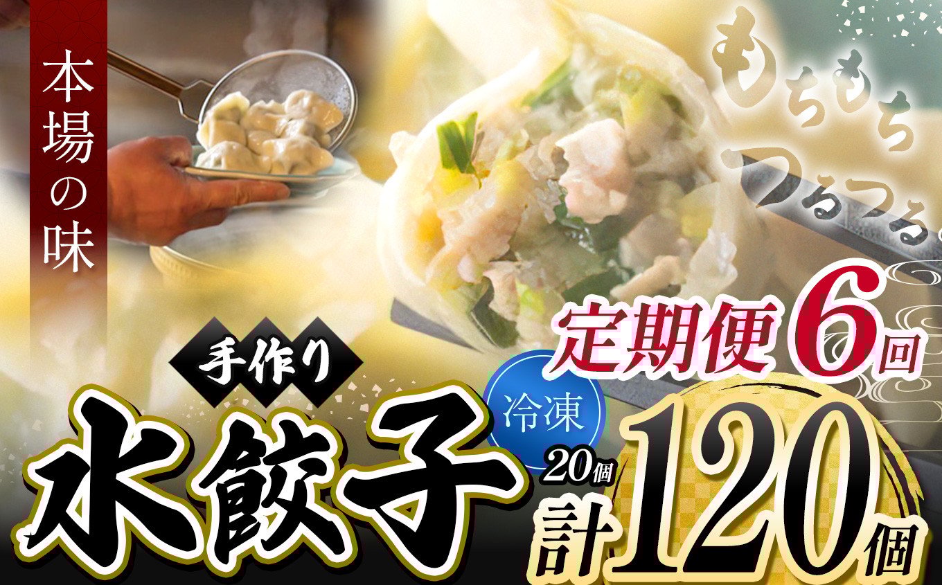 
                  6回 定期便 地元野菜 ・ 国産素材 を使用 ニンニク不使用 手作り水餃子 ( 冷凍 ) 20個 【 手作り餃子の店 吉春 】 | 料理 食品 ぎょうざ ギョーザ 餃子 水餃子 冷凍餃子 人気 にんにく不使用 にんにくなし ニンニク不使用 食べ切り お惣菜 定番 もちもち つるつる お取り寄せ 豚肉 豚 小麦 北海道小麦 キャベツ にら しょうが 国産 グルメ 本場 麺点師 国領 調布 東京
                