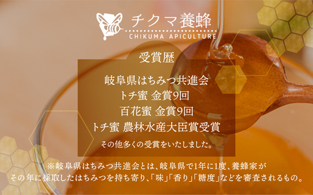 [ 国産はちみつ ] 食べ比べ れんげ密 とち蜜 百花蜜 各250g×3個 計270g  国産 トチ 百花 常温 純粋 はちみつ ハチミツ 蜂蜜 ハニー チクマ養蜂 朝食 パン トースト ヨーグルト 