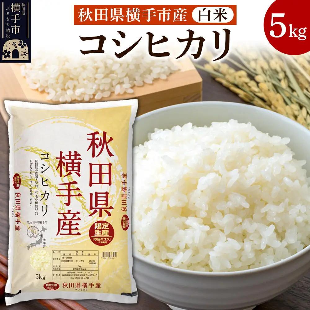 【白米】令和7年産 横手市産コシヒカリ 5kg