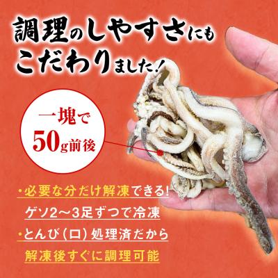 ふるさと納税 石巻市 訳あり 石巻産スルメイカゲソ 4kg 1月配送 冷凍 国産 いか 下足 おつまみ ゲソ天 石巻市 |  | 02