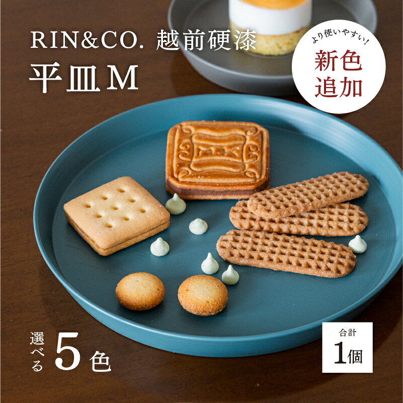 【ふるさと納税】【選べるカラー！】【RIN&CO.】越前硬漆 平皿M / 刷毛目技法 真塗り技法 軽く丈夫な漆塗りの器＜越前漆器＞[C-03813] /平皿 丸皿 プレート皿 ワンプレート 食器 取り皿 食洗機対応 おしゃれ ギフト 福井県鯖江市