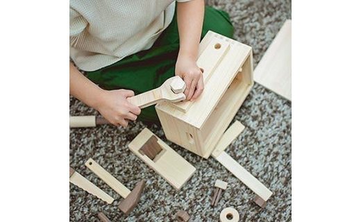 桧のおもちゃ　アイコニー　大工セット IKONIH　Working Set