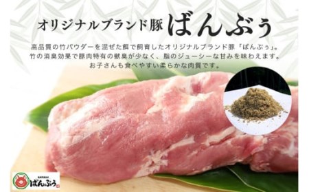 ブランド豚「ばんぶぅ」ヒレブロック1本（400g以上）ばんぶぅ 豚肉 ヒレ ヒレ肉 ヒレブロック ブロック肉 ひれ肉 豚ヒレ ひれ しゃぶしゃぶ 焼き肉 真空パック 焼肉用 ブタ肉 国産 茨城県産 ギ