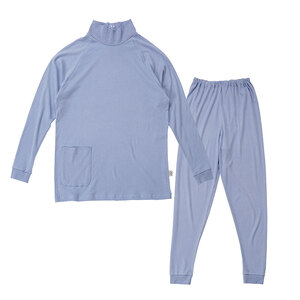 moun　プルオーバー　レディースパジャマ　綿モダール　日本製　Lサイズ（ベージュ、ブラウン、ブルー） ベージュ