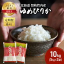 【ふるさと納税】米 定期便 6ヶ月 留萌管内産 ゆめぴりか 10kg (5kg×2) 白米 精米 お米 おこめ コメ ご飯 ごはん 6回 半年 お楽しみ 北海道 留萌 留萌市　定期便