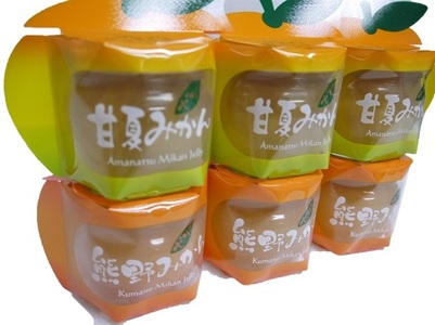 ゼリー 熊野みかん&甘夏みかんゼリー 6個 包装なし ご家庭用 | みかん ミカン 国産 フルーツゼリー デザート シャーベット スイーツ フルーツ 果物 くだもの おやつ 人気 おすすめ 三重県 熊
