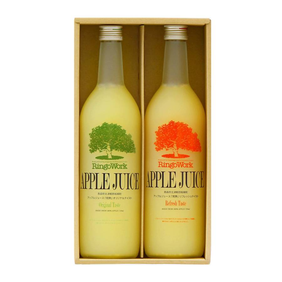 ＜RingoWork＞「完熟」アップルジュースセット720ml×2