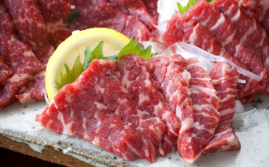 熊本 馬刺し 特選 霜降り (中トロ) 計500g(50g×10個) 馬肉