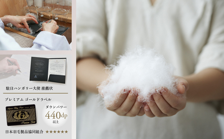 kokiku シングル 羽毛布団【二枚合わせ】ハンガリーマザーホワイトグース ダウン95％　羽毛　ダウン　ダウン布団　ダウンふとん　探検ファクトリー