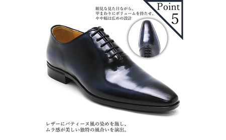 クインクラシコ 革靴 62003 (カラー：ブラック、サイズ：25.0cm) ビジネスシューズ 本革 ホールカット プレーントゥ 牛革 フォーマル