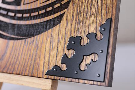 SE0223　ねこけしプレート（欅）1枚