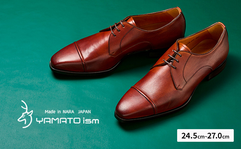 YAMATOism ヤマトイズム 牛革ビジネスシューズ 紳士靴 YAP101（ブラウン）26.5cm【ファッション・靴・シューズ・革製品・革靴】 光沢感