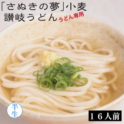 ふるさと納税 香川県 「さぬきの夢」小麦 讃岐うどん 16食