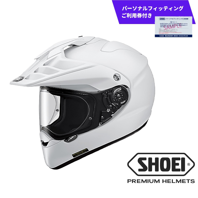 SHOEIヘルメット「HORNET ADV ホワイト」Mサイズ パーソナルフィッティングご利用券付 バイク 多目的ヘルメット ショウエイ バイク用品 ツーリング SHOEI品質 shoei スポーツ メンズ レディース