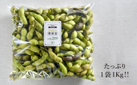 ※有機黒枝豆　予約受付中！※ 2026年10月以降発送　丹波篠山産　有機黒枝豆　1kg 令和8年産 2026年産 プレミアム枝豆 日本三大枝豆　丹波篠山黒枝豆 大粒 丹波 黒豆 丹波黒 黒大豆 濃厚 