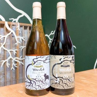 ふるさと納税 上富良野町 ★野生酵母★メルロでつくった赤白ワイン2本セット【多田ワイナリー】