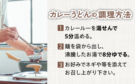 【6回定期便】【麺や八刻丸】 カレーうどん 4食セット 多治見市 / つむぎ カレーうどん 定期便 [TEF014]