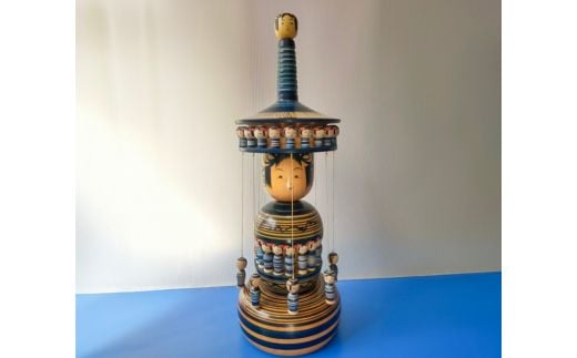 No.2841 土湯こけし工人陳野原幸紀「土湯こけしのメリーゴーランド」