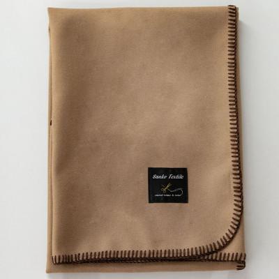 ふるさと納税 大垣市 高級ラムウールブランケット(キャメル)