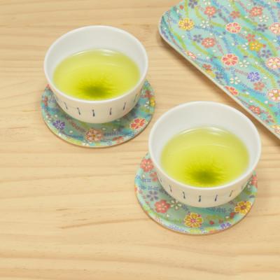 ふるさと納税 和歌山市 友禅和紙 コースター 梅桜 桜流れ 5枚セット 食洗機対応のおしゃれな和風コースター |  | 01
