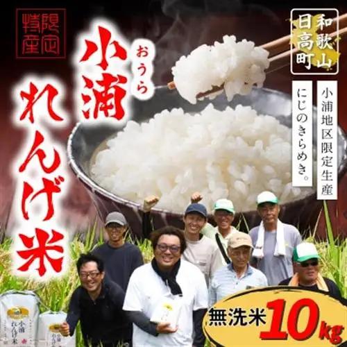 【令和8年産 新米】小浦れんげ米(にじのきらめき) 無洗米 10kg【1779269】