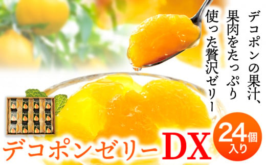 デコポンゼリーDX 24個入《60日以内に出荷予定(土日祝除く)》熊本県 葦北郡 津奈木町 あしきた農業協同組合 JAあしきた 柑橘 デコポン フルーツ 果物 ゼリー ギフト 包装 送料無料