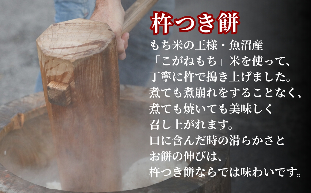 魚沼産 杵つき餅 2パック（お好きな杵つき餅を2パックお届け） 佐藤農場【0018-0031-01】