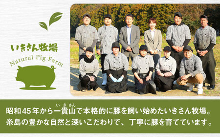 【お中元対象】一貴山 豚ロース 味噌漬け 6枚 糸島市 / いきさん牧場 豚肉 おかず[AGB006]