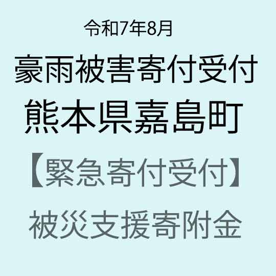 【ふるさと納税】【令和7年8月豪雨被害支援緊急寄附受付】熊本県嘉島町災害応援寄附金（返礼品はありません） KK005