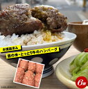 【ふるさと納税】ハンバーグと牛汁専門店「銀の米」の「とっとり牛の生ハンバーグ （半調理済み）」150g×6個 冷凍【24-015-034】食LABO 鳥取牛 生ハンバーグ 大山町産の蕎麦の実使用 お取り寄せ グルメ 肉 加工品 惣菜 鳥取県 米子市