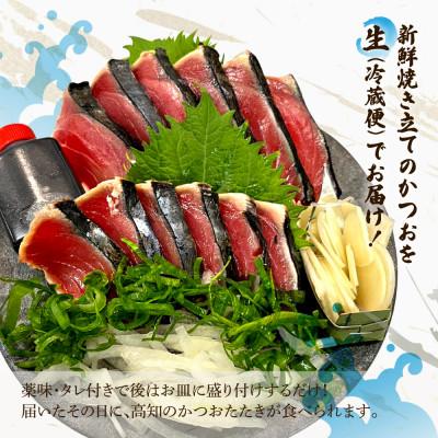 ふるさと納税 土佐市 生 鰹の藁焼きたたきお試しセット(タレ・薬味付き) |  | 02