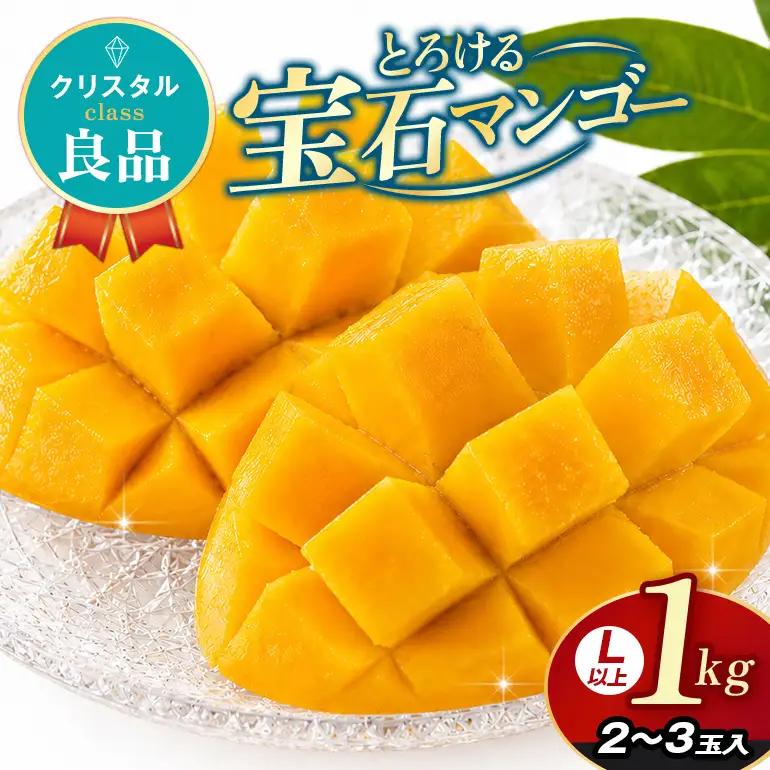 ぼうけんの国 宝石マンゴー 【良品】アーウィンマンゴー クリスタルclass 約1kg ku01-007