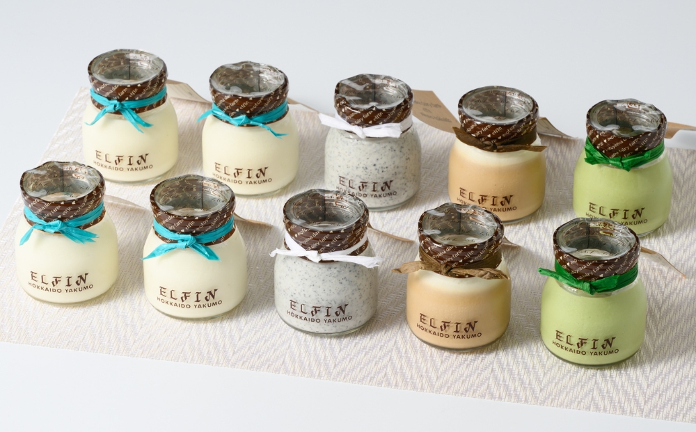 プリン4種セット100g×10個 　元山牧場直営店『ELFIN』