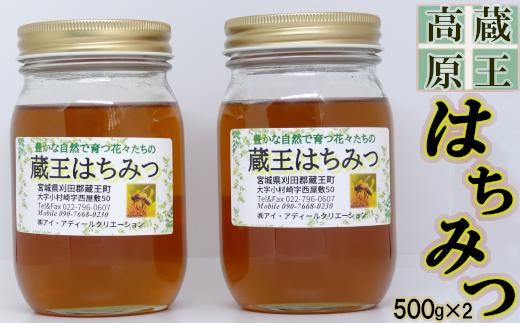 
                  蔵王高原はちみつ詰合せ　500g×2本　【04301-0286】
                