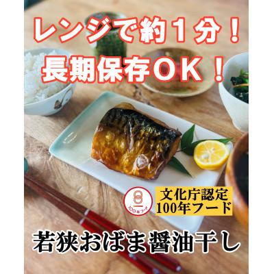 ふるさと納税 小浜市 若狭おばま醤油干し:干物の冷凍食品(焼き済み)さば6個セット