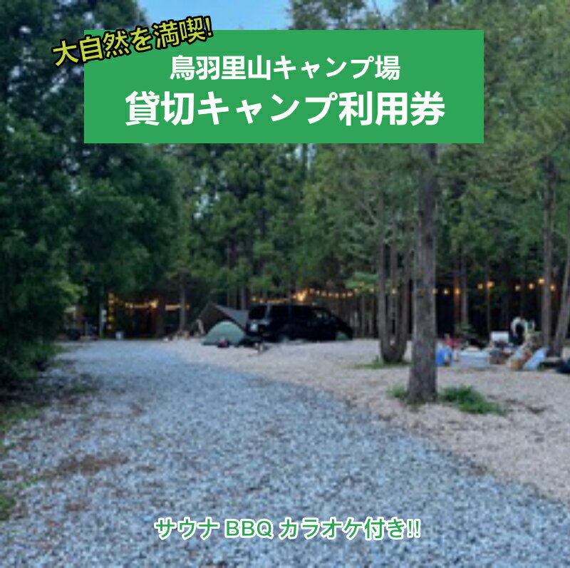【ふるさと納税】150-18鳥羽里山キャンプ場 貸切キャンプ＆BBQ（カラオケ付き）