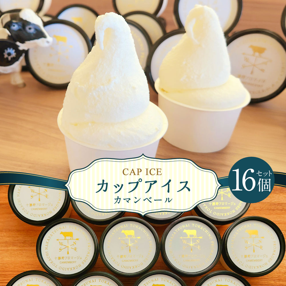 【ふるさと納税】十勝産生乳の旨み！カップアイス 16個セット CAMEMBERT（カマンベール）[027-0272]