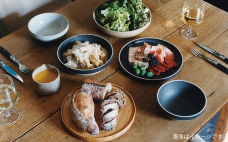 【波佐見焼 HASAMI PORCELAIN】ラウンドボウル グロスグレイ 2点セット【東京西海】[DD239]